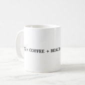Personnalisé Jazz Coffee Beach Sunset You mug (Devant gauche)