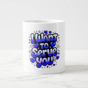 Personnalisé "Je Veux Vous Servir" Café Mug - Roma