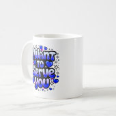 Personnalisé "Je Veux Vous Servir" Café Mug - Roma (Devant gauche)