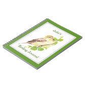 Personnalisé, Journal d'oiseaux avec éperon aquare (Côté gauche)