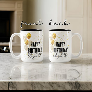 Personnalisé Joyeuse Mug d'anniversaire, Cadeau d'