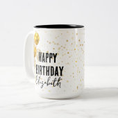 Personnalisé Joyeuse Mug d'anniversaire, Cadeau d' (Devant gauche)