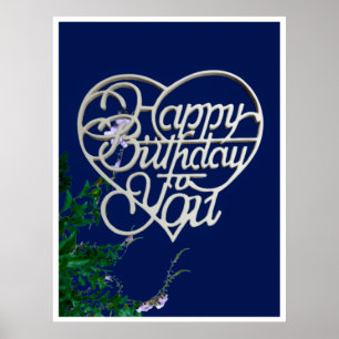 Personnalisé Joyeux Anniversaire pour vous Affiche