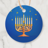 Personnalisé Joyeux Chanoukah ! Étiquette cadeau M (Dos)