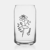 Personnalisé Juillet Mois de naissance Lys d'eau f (Recto)