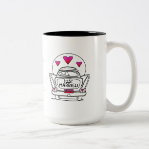 Personnalisé Juste Marié Lune de miel Mug