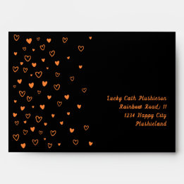Personnalisé Kawaii mignon Coeurs Noirs Courrier