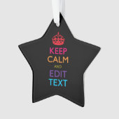 Personnalisé KEEP CALM Votre texte Multicolore (devant)