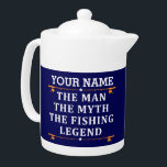 Personnalisé L'Homme Le Mythe La Légende De La Pêc<br><div class="desc">Le design personnalisé de la pêche pourrait être utilisé pour vous-même ou il pourrait être un grand cadeau pour un amoureux de la pêche. Vous pouvez ajouter votre nom ou un autre nom sur le design personnalisé de la pêche.</div>