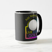 Personnalisé Live Love Combo Golf Mug (Devant droit)