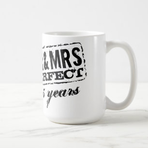 Personnalisé M. et Mme mariage anniversaire tasses