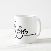 Personnalisé M. et Mme Mariage mug (Devant droit)