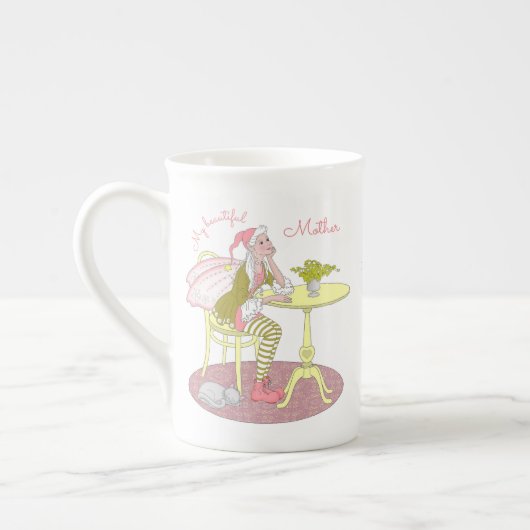 Personnalisé Ma Belle Mug Fairy Bone China (Gauche)