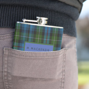 Personnalisé MacKenzie Tartan Mens Le Flacon