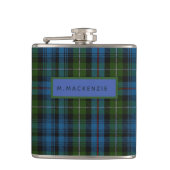Personnalisé MacKenzie Tartan Mens Le Flacon (Devant)