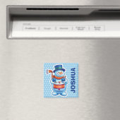 Personnalisé Magnet Christmas Snowman personnages. (In Situ (Lave-vaisselle))