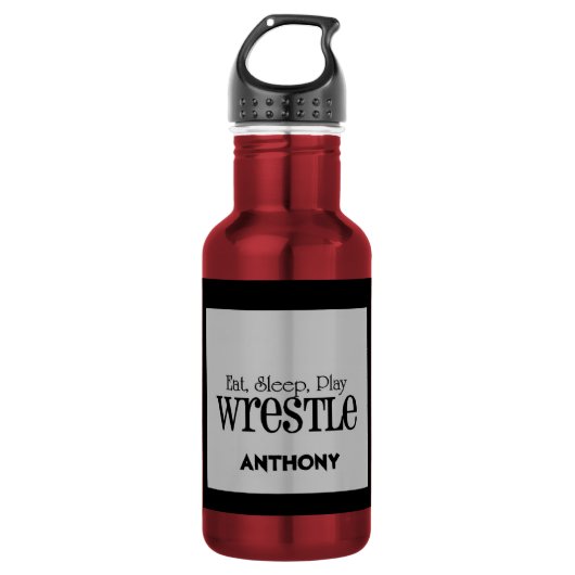 Personnalisé mangez, dormez, jouez la bouteille (Devant)