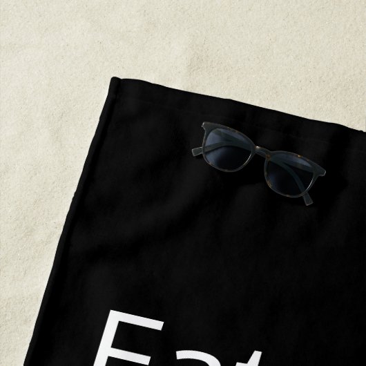 Personnalisé mangez, dormez, jouez la serviette de (En situation)