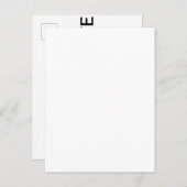 Personnalisé Matte Enregistrer La Date Carte Posta (Devant / Derrière)