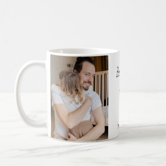 Personnalisé Meilleur Papa Jamais Café Mug | Noms (Gauche)