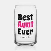 Personnalisé Meilleure Tante Chaque Tante Nom Can  (Recto)