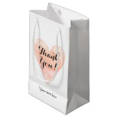 Personnalisé merci mariage fête de faveur sacs cad (Devant Angle)