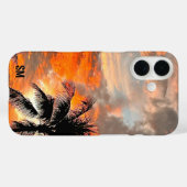 Personnalisé Miami Sunset Sturdy Apple coque iphon (Verso (horizontal))