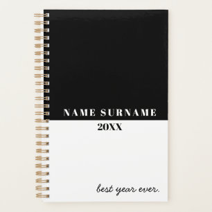 Personnalisé minimaliste noir et blanc