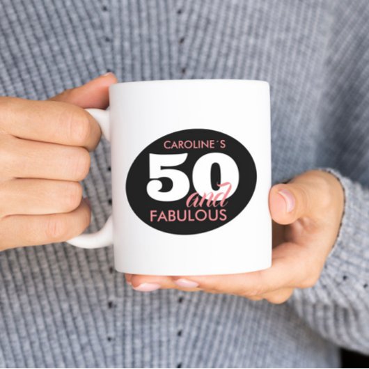 Personnalisé Moderne 50 Et Fabuleux Mug