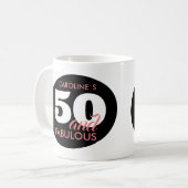 Personnalisé Moderne 50 Et Fabuleux Mug (Devant gauche)