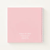 Personnalisé Moderne Rose Votre Nom Carnet de note (Dos)