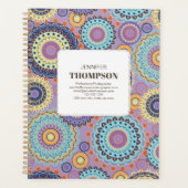 Personnalisé moderne violet géométrique (Devant)