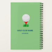 Personnalisé Mon Carnet de jeu de golf (Verso)