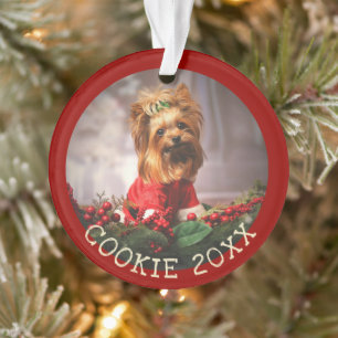 Personnalisé Mon premier chien de Noël garde un an