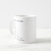Personnalisé Mon Vocabulaire Vibe Mug (Devant gauche)