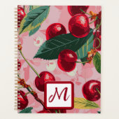 Personnalisé Monogramme Rose Retro Cherry Business (Devant)