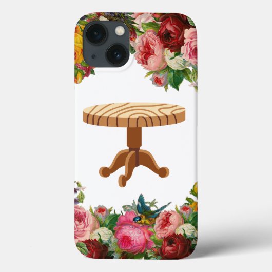 Personnalisé Monogrammed iPhone 13 Coque - Design  (Verso)
