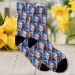 Personnalisé Motif photo personnalisé<br><div class="desc">Téléchargez une photo et créez facilement vos chaussettes photo motif personnalisées. Vous pouvez TRANSFÉRER ce DESIGN sur d'autres produits Zazzle et l'ajuster à la plupart des articles Zazzle. Vous pouvez également cliquer sur CUSTOMISER PLUS LOIN pour ajouter, supprimer ou modifier des détails comme la couleur arrière - plan, le texte,...</div>