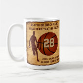Personnalisé, Mugs de basket-ball pour joueurs ou (Gauche)