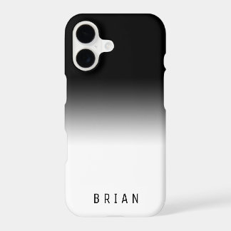 Personnalisé Noir et Blanc Dégradé Élégant COOL