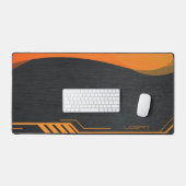 Personnalisé noir et orange moderne (Clavier et souris)
