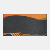 Personnalisé noir et orange moderne (Recto)