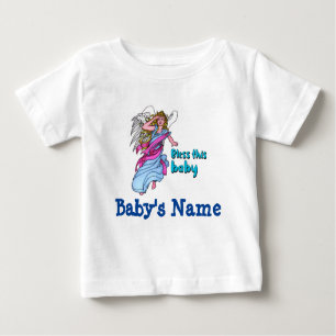 Personnalisé (Nom du bébé) T-shirt Bless the Baby