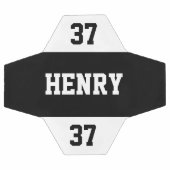 Personnalisé Nom et Numéro Cool Moderne Personnali (Plat)