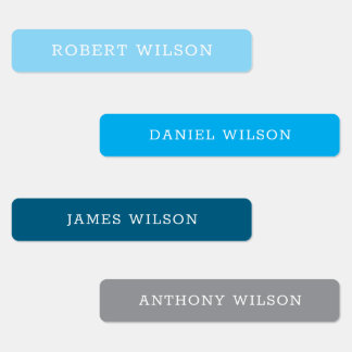 Personnalisé Nom Étiquette Stickers Garçons Enfant