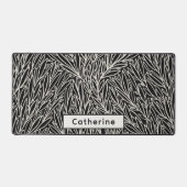 Personnalisé Nom noir blanc Botanique Office Acces (Recto)