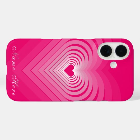 Personnalisé Nom personnalisé coque iphone de coeu (Verso (horizontal))