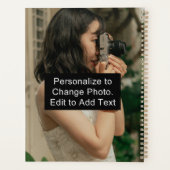 Personnalisé Nom Photo Oeuvre d'art Bureau de l'éc (Dos)