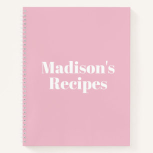 Personnalisé Nom Recette Livre cadeau de fête de