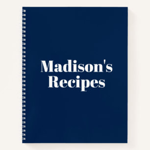 Personnalisé Nom Recette Livre cadeau de fête de